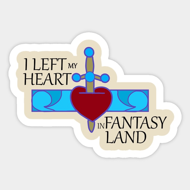 I Left My Heart in Fantasy Land Sticker by Wizarding Wands & Mickey Ears